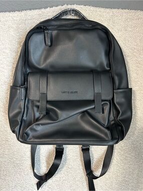 Mate Elan NWOT Leather Backpack Fit 15" Laptop Waterproof Vintage Black Work